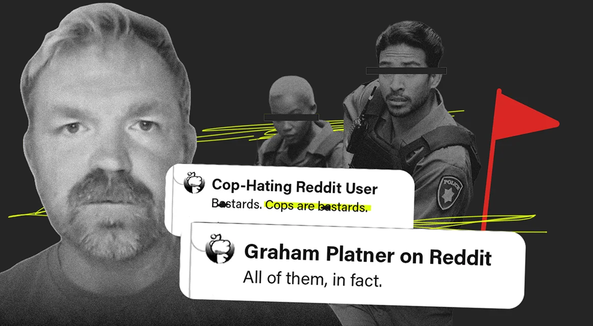 Graham Platner says all police officers are bastards.